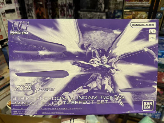 Premium Bandai HG 1/144 Strike Freedom Gundam Type II & “Wings of Light” Effect Set – Mobile Suit Gundam SEED Freedom