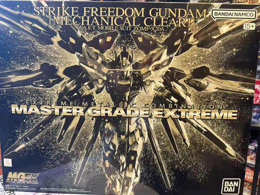 Premium Bandai MGEX 1/100 Strike Freedom Gundam [Mechanical Clear] – Mobile Suit Gundam SEED Destiny