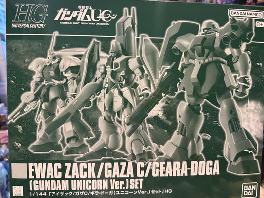 HG 1/144 EWAC Zack / Gaza C / Geara Doga [Gundam Unicorn Ver.] Set