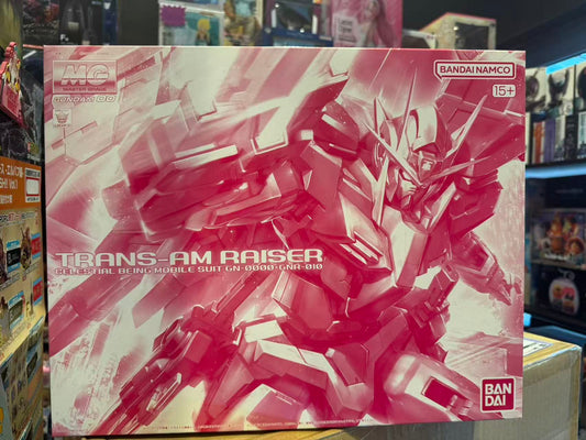 Premium Bandai MG 1/100 00 Raiser [Trans-Am Mode] [Gloss Injection] – Mobile Suit Gundam 00